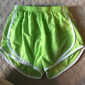XS//YL: Lime Nike Shorts